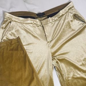 Eloquii Gold Velvet Pants